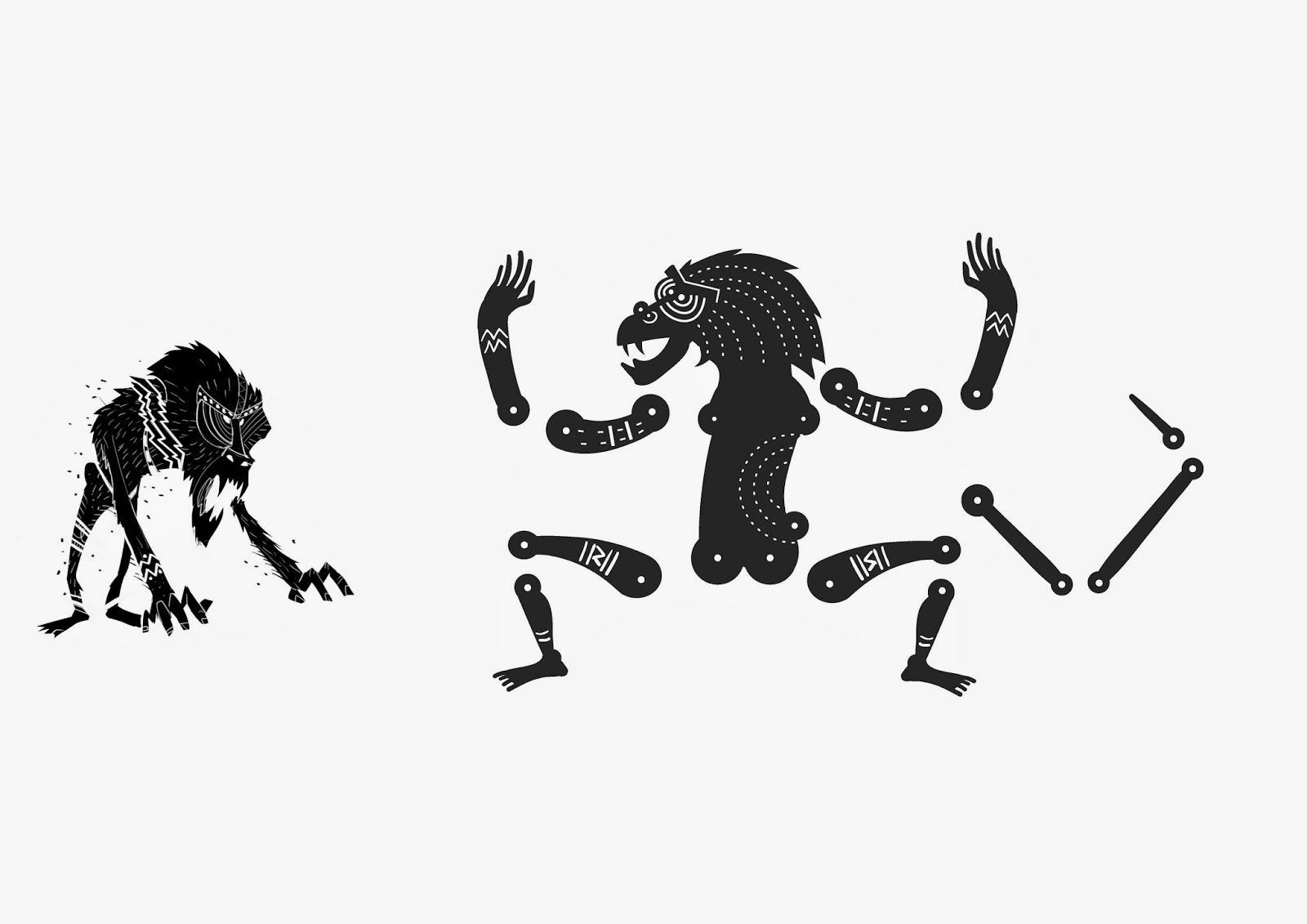 The Heroes Project Shadow Puppet designs