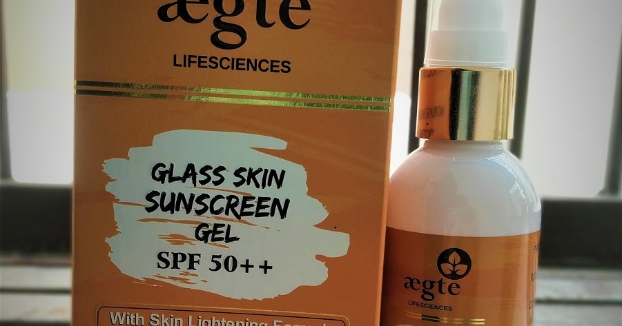 Aegte Glass Skin Broad Spectrum Sunscreen Gel SPF50  