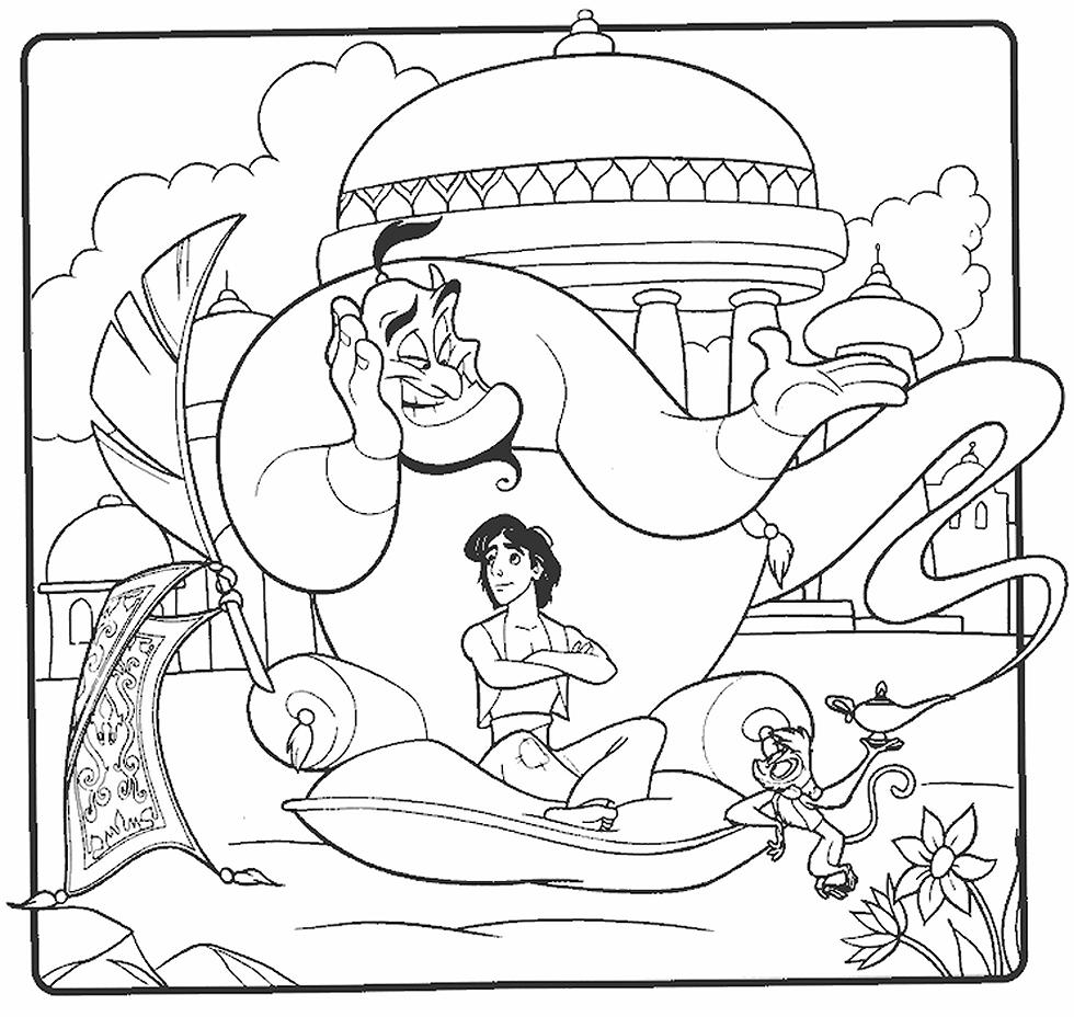 10 Mewarnai Gambar Aladdin Kitty Pemandangan Kartun Masjid Cartoon