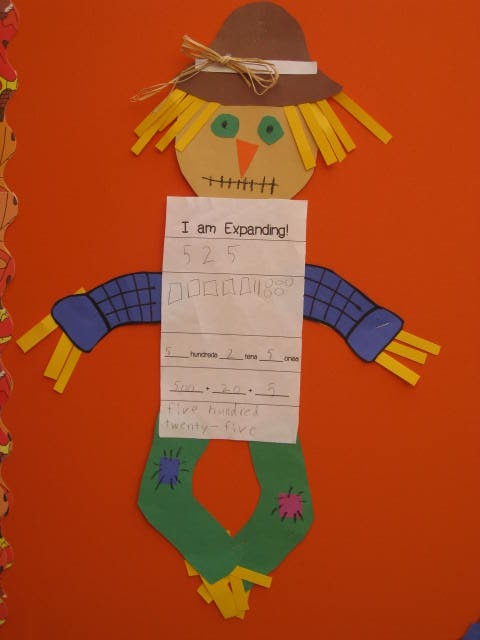 Smiling and Shining in Second Grade: Place Value Scarecrows and a Fall