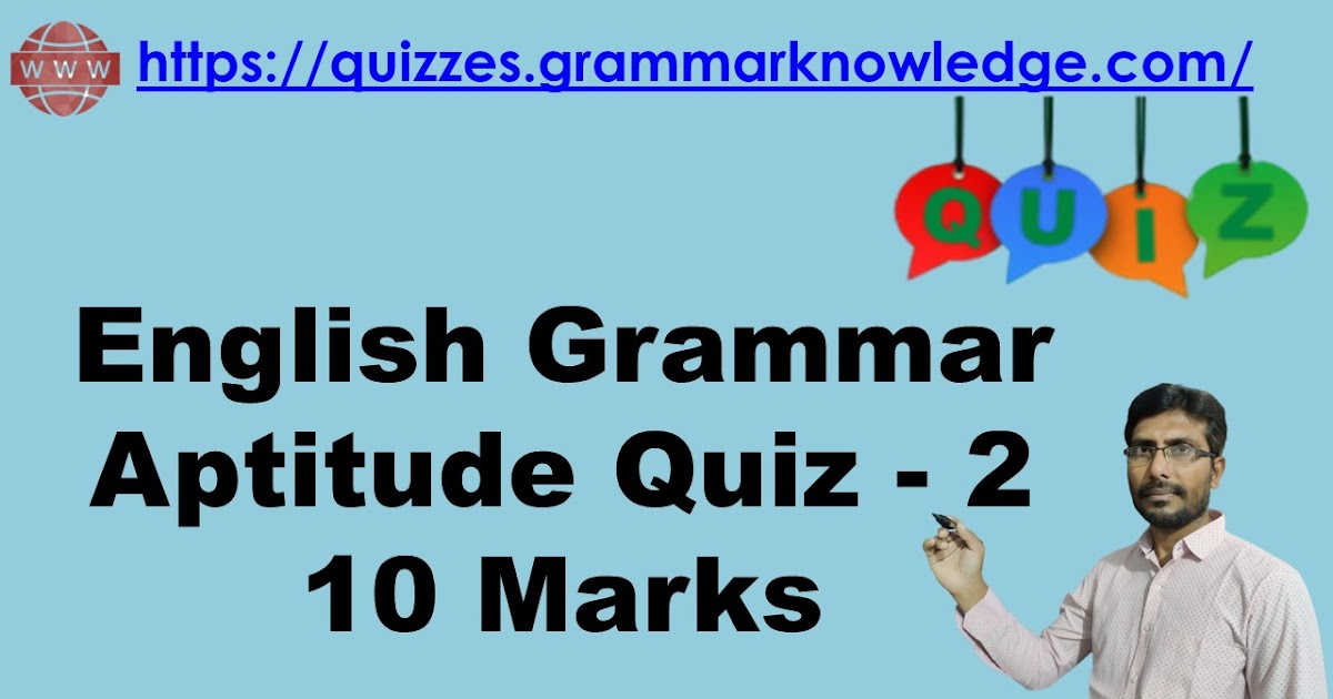 Grammar Based Aptitude Test