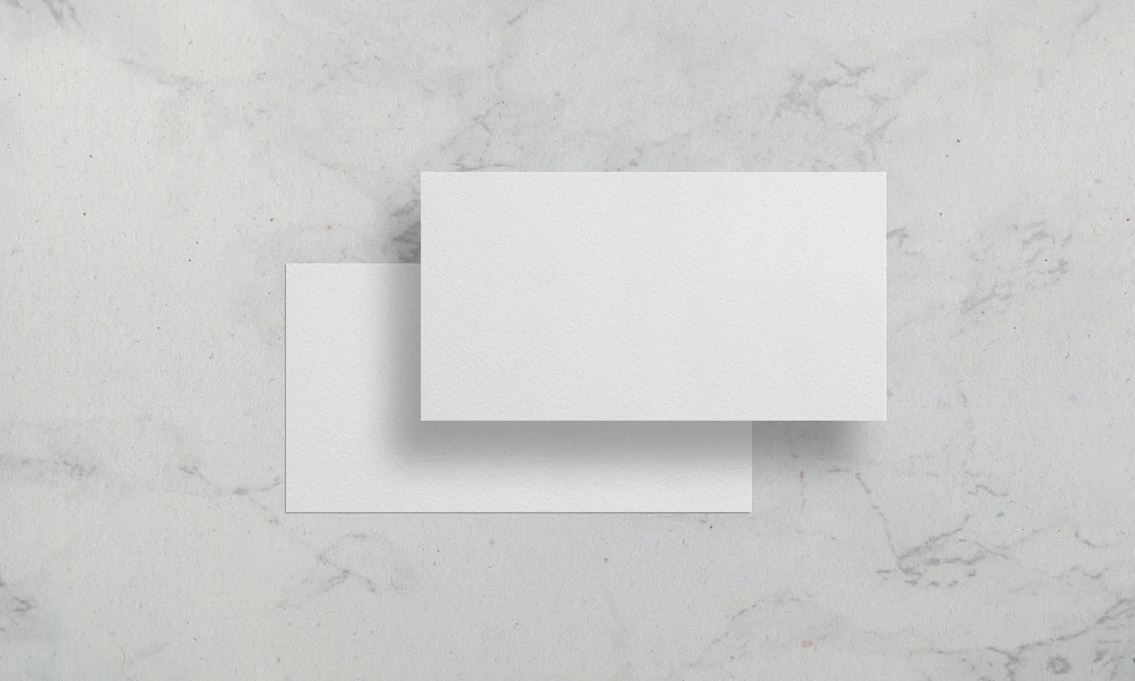 Natural Paper Texture Business Card Mock-Up - Free Download 