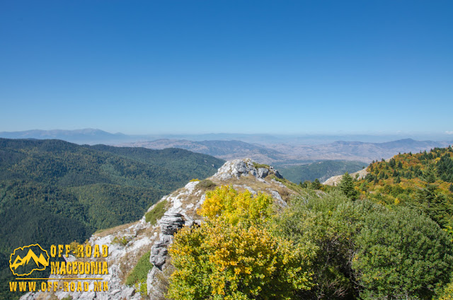 View from Sokol area, WW1 location on Nidze Mountain, Macedonia