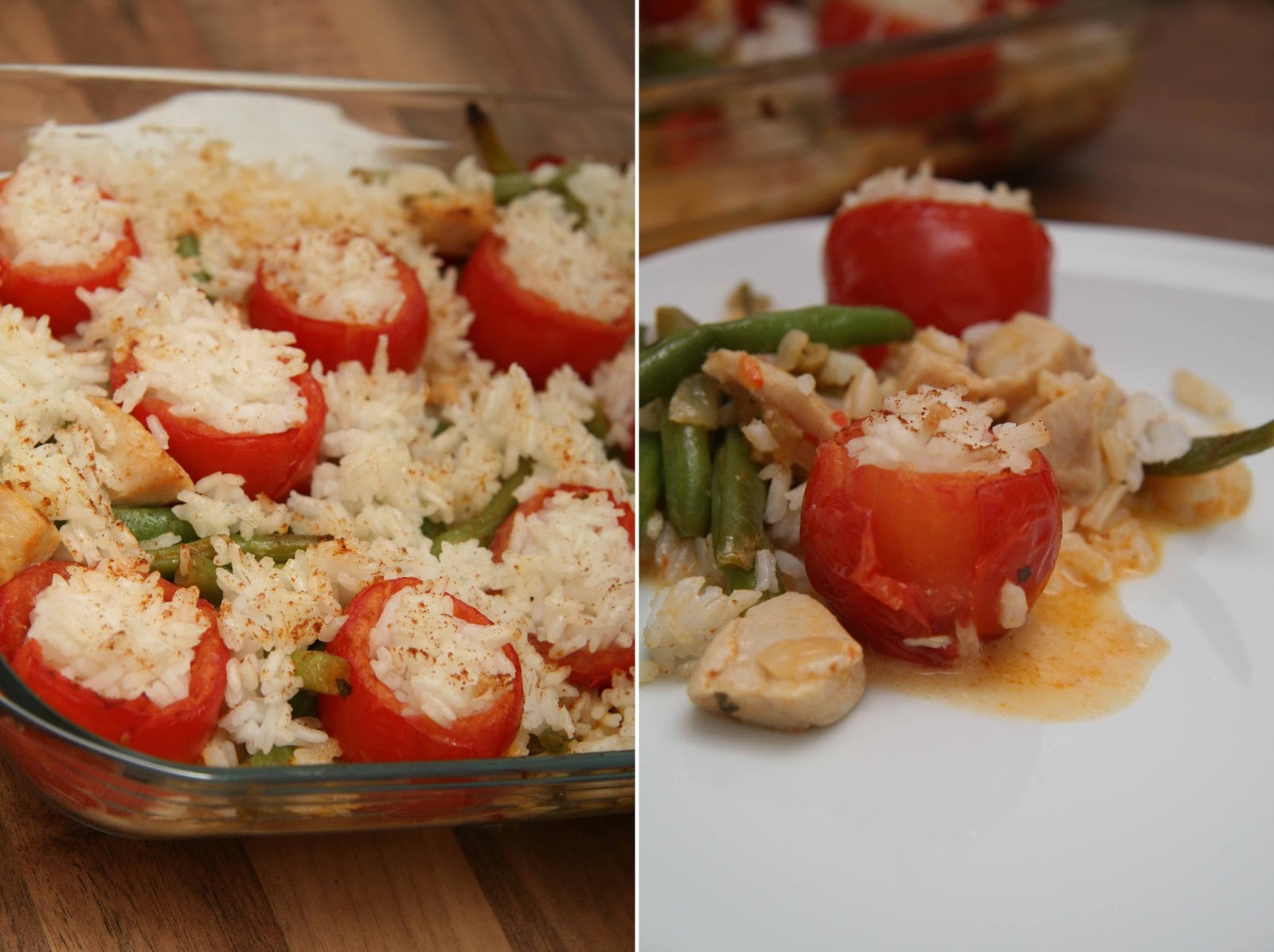 weil ich &amp;#39;s mag: Rezept: gefüllte Reis-Tomaten