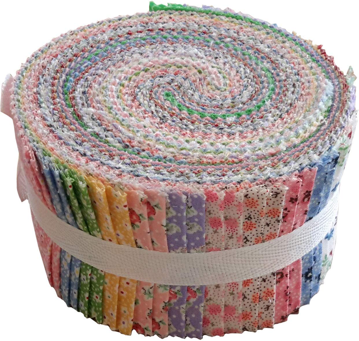 Vintage Floral Miniatures Jelly Roll Collection 40 Precut 2.5inch