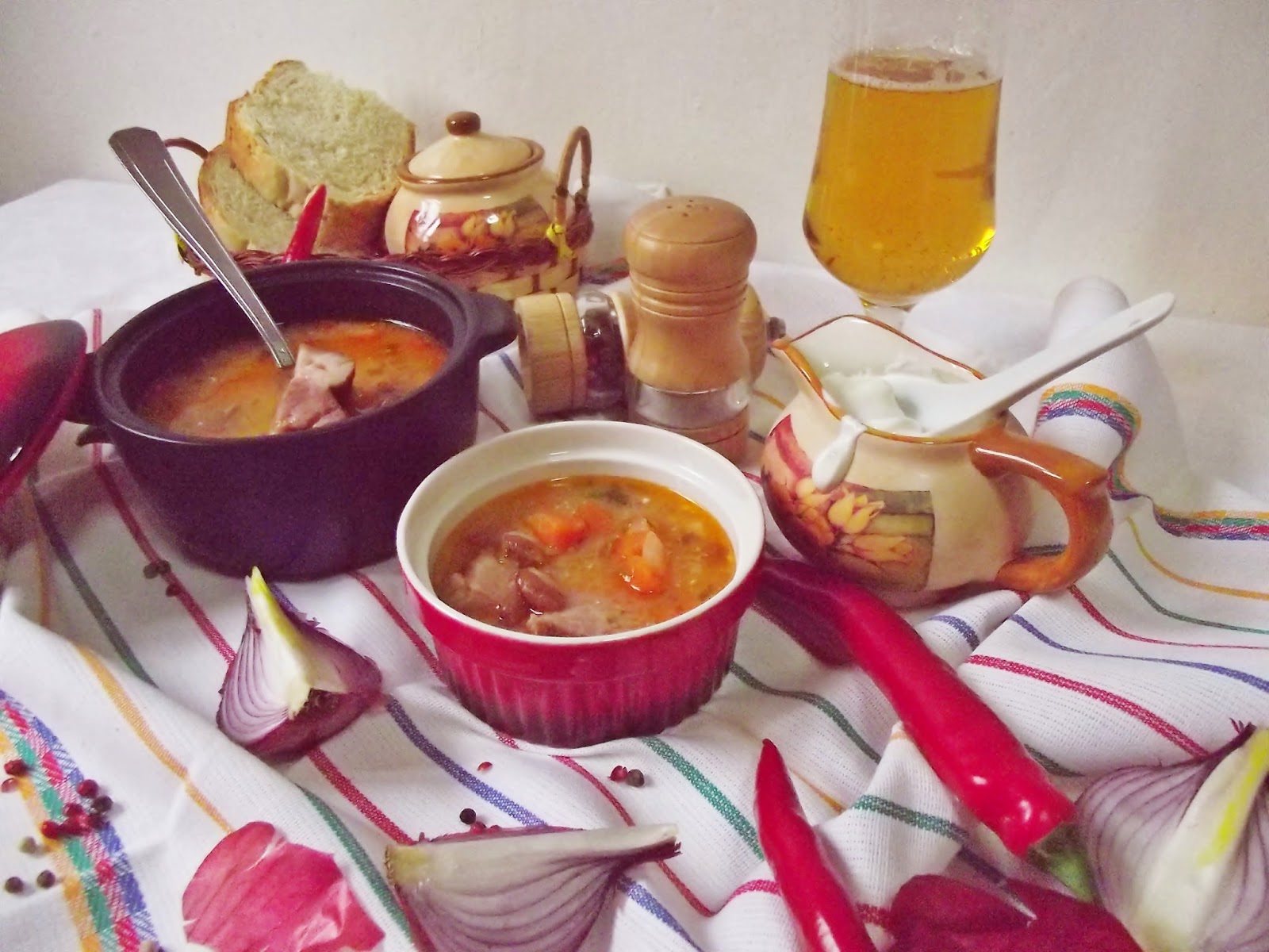 Ciorbă de fasole uscată cu afumătură