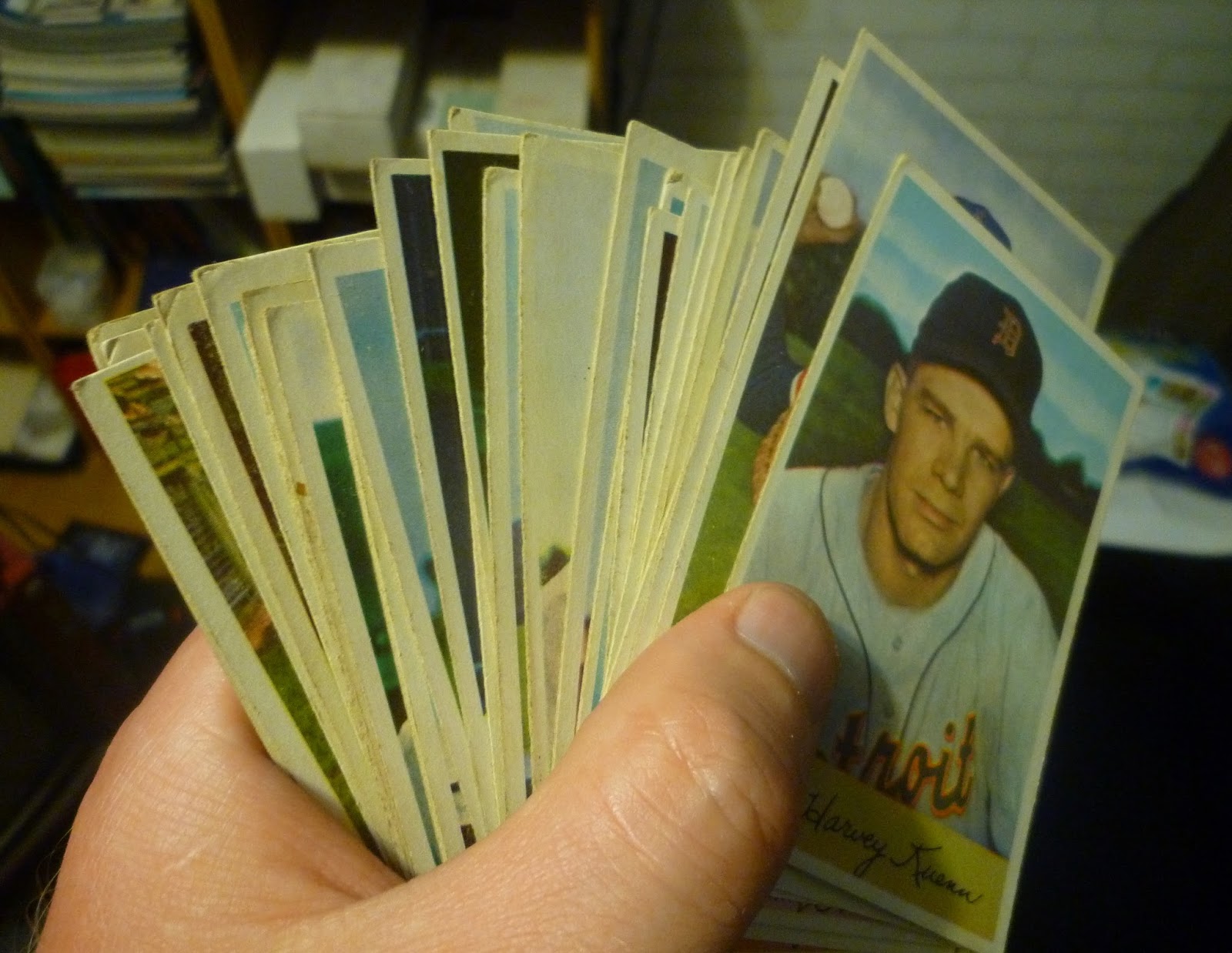 Getting Back into Baseball Cards....in Japan A Pile of 1954 Bowman and