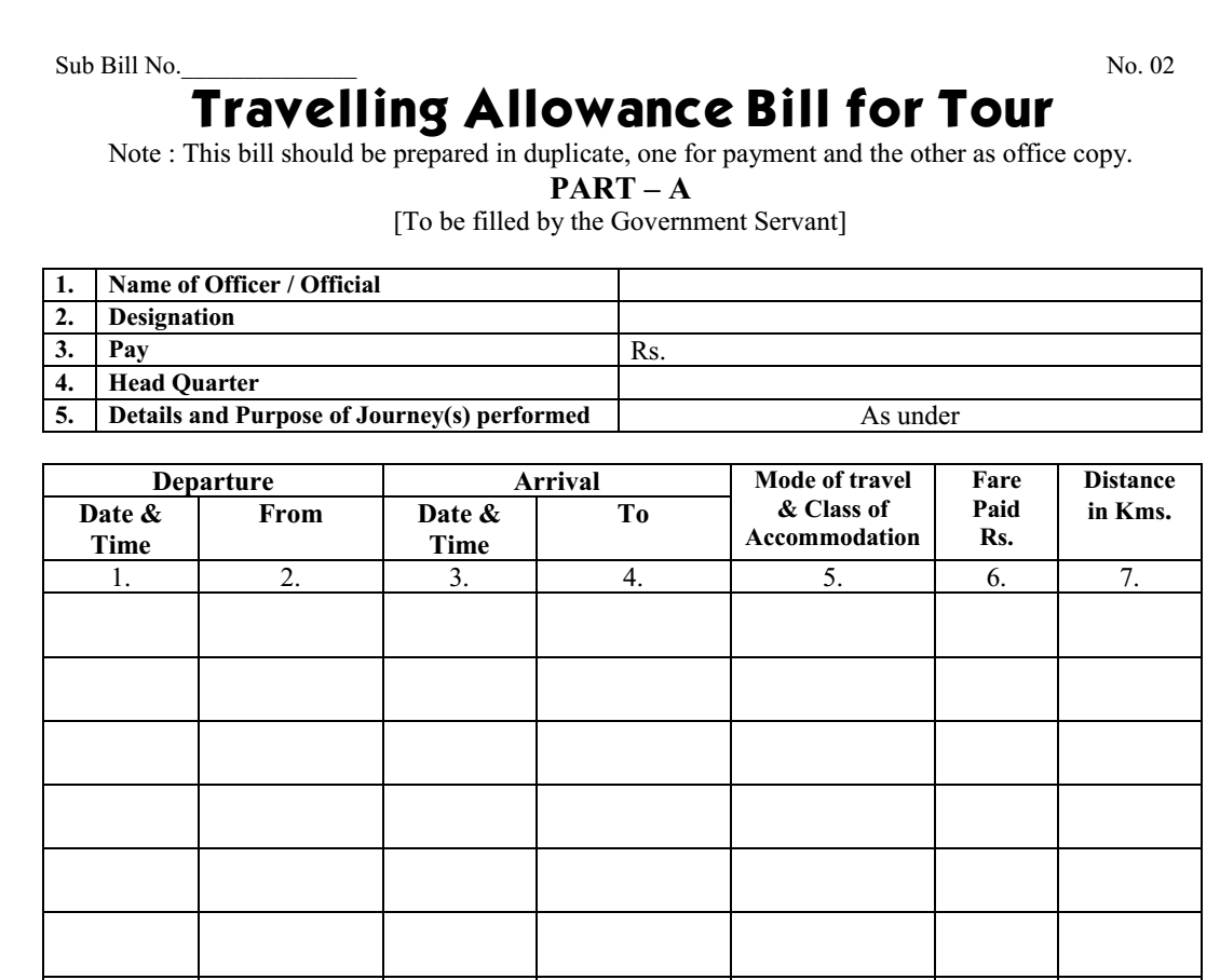 leave travel allowance application format