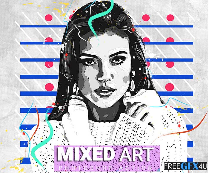 Mixed Art Photoshop Action