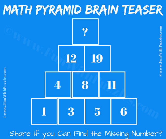 Pyramid Math Logic Number Puzzle for 2nd Grade Students