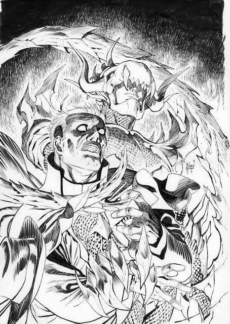 Making of the PHANTOM STRANGER 15 cover by Guillem March