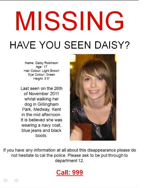 My Media Profile Missing Persons Poster