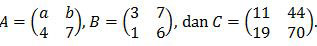Diketahui matriks A, B, dan C, matematika IPA UN 2019 no. 9