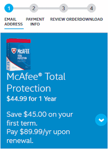 McAfee Total Security Offer
