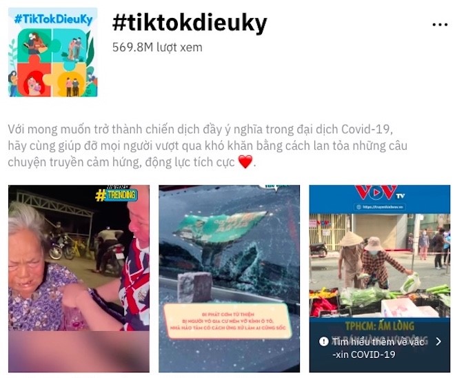 “Hot trend” #TikTokDieuKy thu hút 600 triệu lượt xem trên TikTok