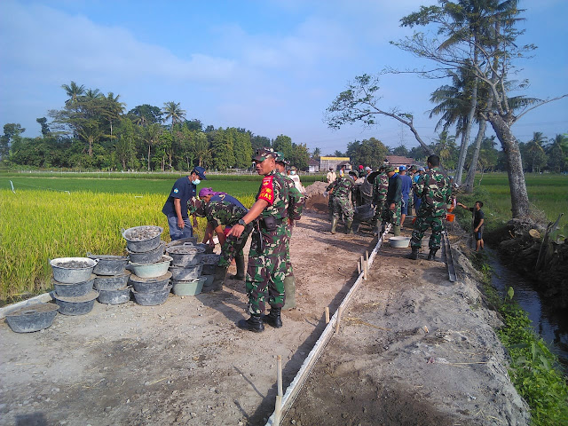 Pawas Kodim Klaten Selalu Cek Ke Lokasi TMMD Reg 105