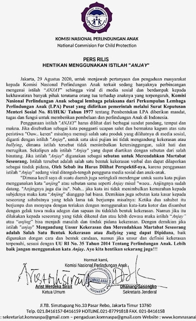 Kata Anjay Dilarang Apa Sih Arti Anjay Yuk Simak Kreative Unit