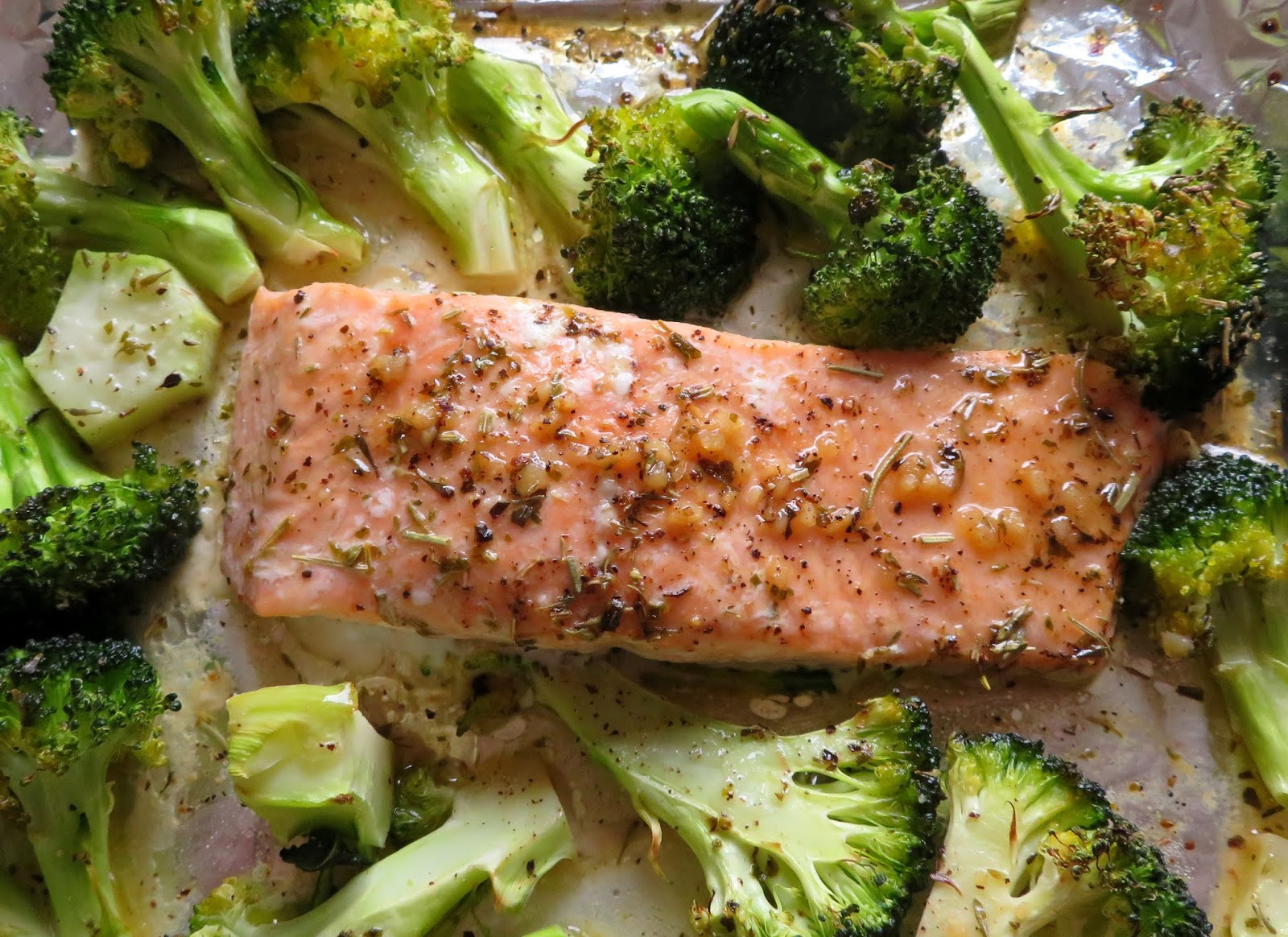 Garlic Butter Salmon & Broccoli for two The English Kitchen