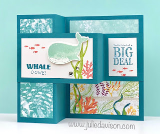Stampin' Up! Whale Done Double Z Fold Card ~ 2020-2021 Annual Catalog ~ www.juliedavison.com #stampinup