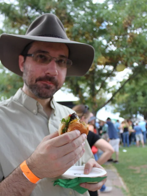 Eating green chile cheeseburgers is serious business