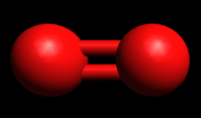 O2 Ball and Stick Model