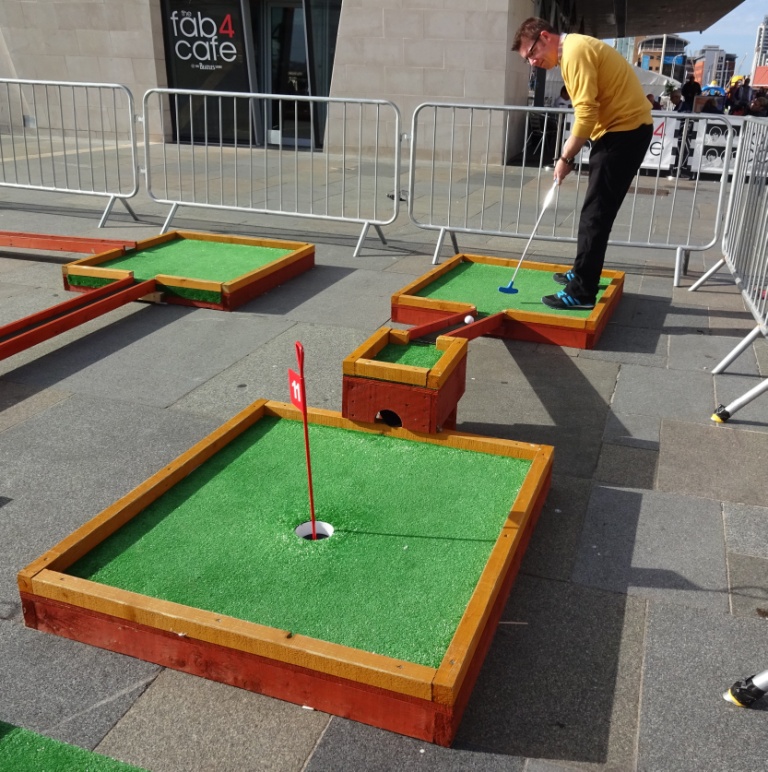 The Ham and Egger Files: Crazy Golf at the Pier Head in Liverpool