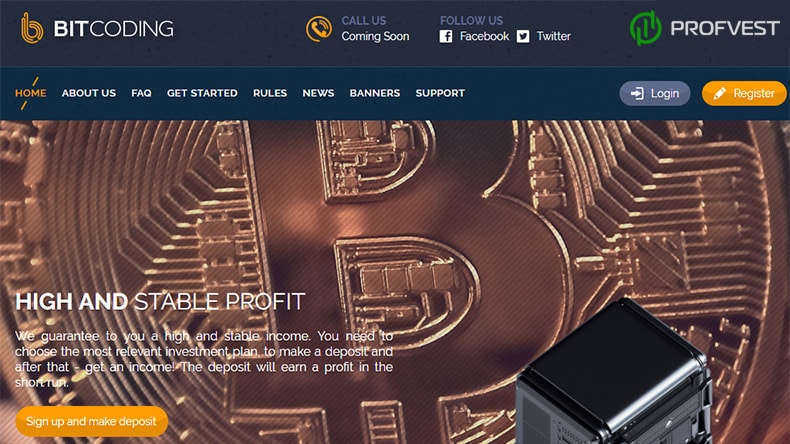 Bitcoding: обзор и отзывы о bitcoding.biz (мой вклад 300$) Bitcoding обзор и отзывы HYIP-проекта