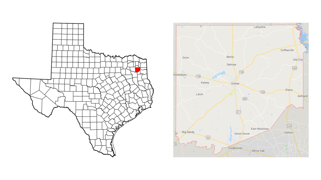 Jerry's Texas Counties Road Trip (103) Upshur County Gilmer