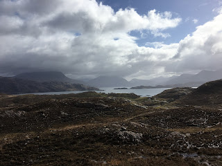 Somewhere in the highlands - hills and loch