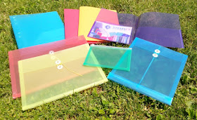 Colorful Plastic Folders Envelopes for School Teachers
