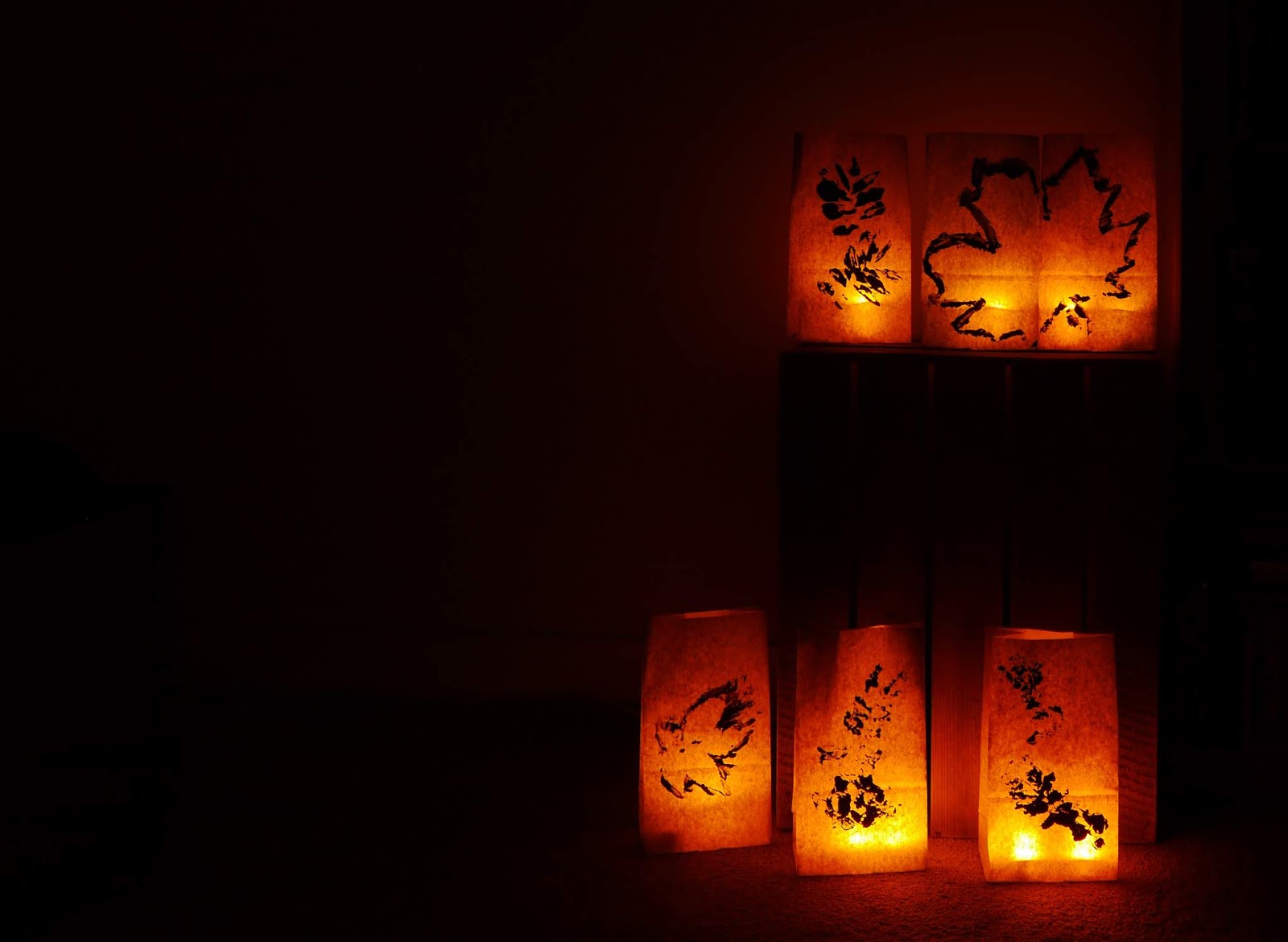 Easy Paper Bag Lanterns