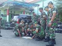 Mahir, TNI Kodim Brebes Latihan Ilmu Medan dan Peta Kompas
