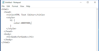 menulis kode html penulisan kode html menggunakan teks editor notepad