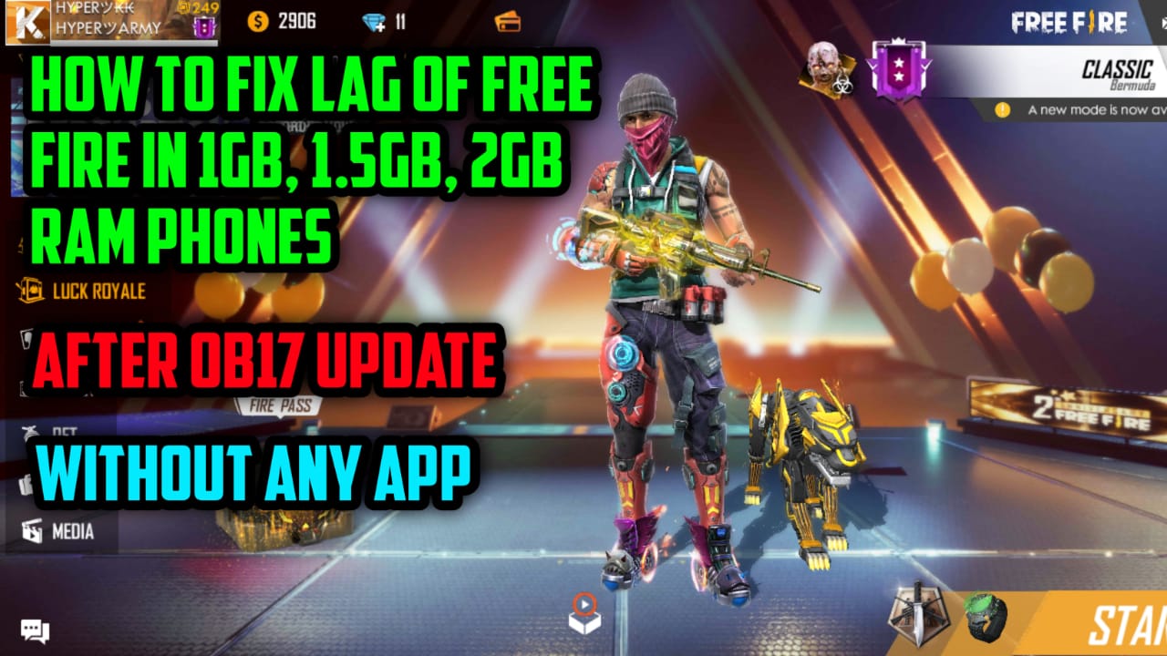 How To Fix Lag In Free Fire After Ob17 Update In 1gb 1 5gb