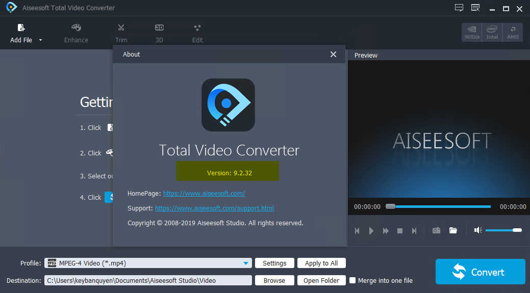 Phần mềm Aiseesoft Total Video Converter