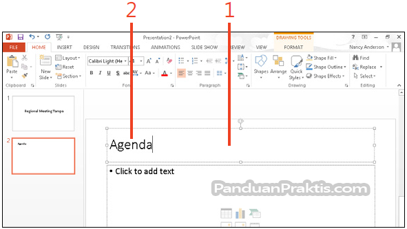TIK KESUKAANKU: Cara Memasukkan, Cut, Copy, Dan Paste Teks Pada Slide ...