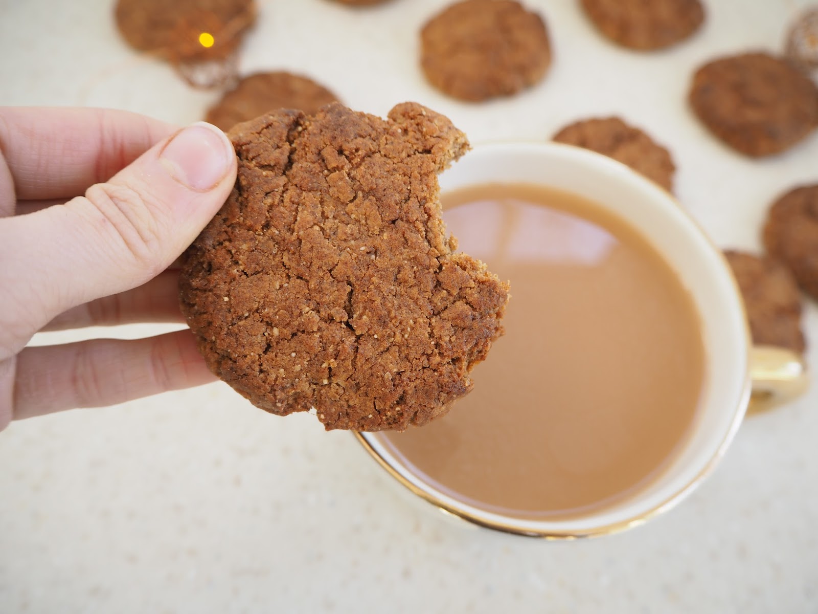 Sweet & Salty Peanut Butter Cookies {oil & refined sugar free} Ciara