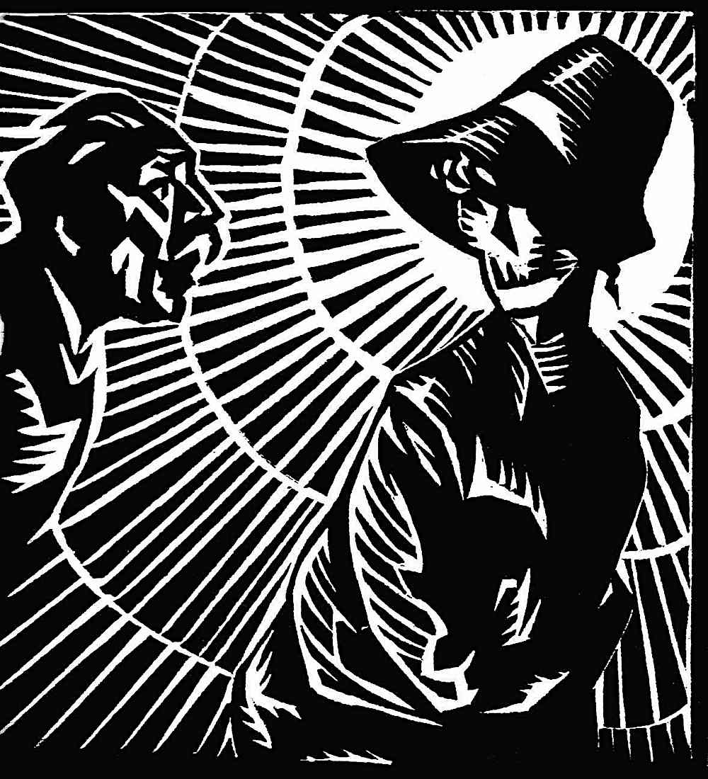 Rene Georges Hermann-Paul 1919 Rene Georges Hermann-Paul, a 1919 woodcut of death