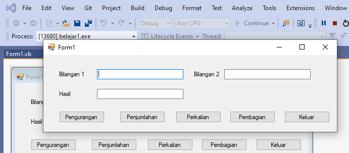 MEMBUAT KALKULATOR SEDERHANA DENGAN VISUAL STUDIO 2019 #BASICVS2019 ...