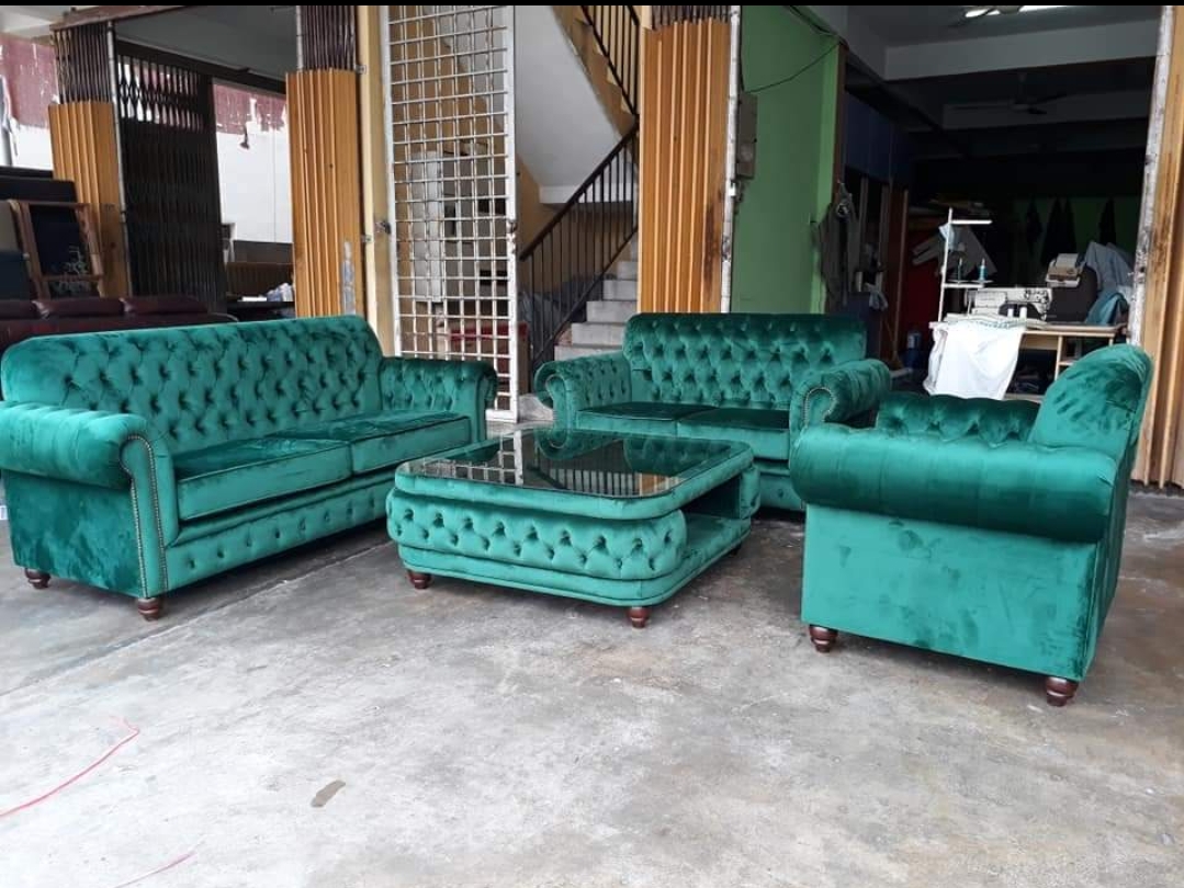 Repair / Refurbish Sofa Lama Jadi Baru Murah Sofa Chesterfield Murah