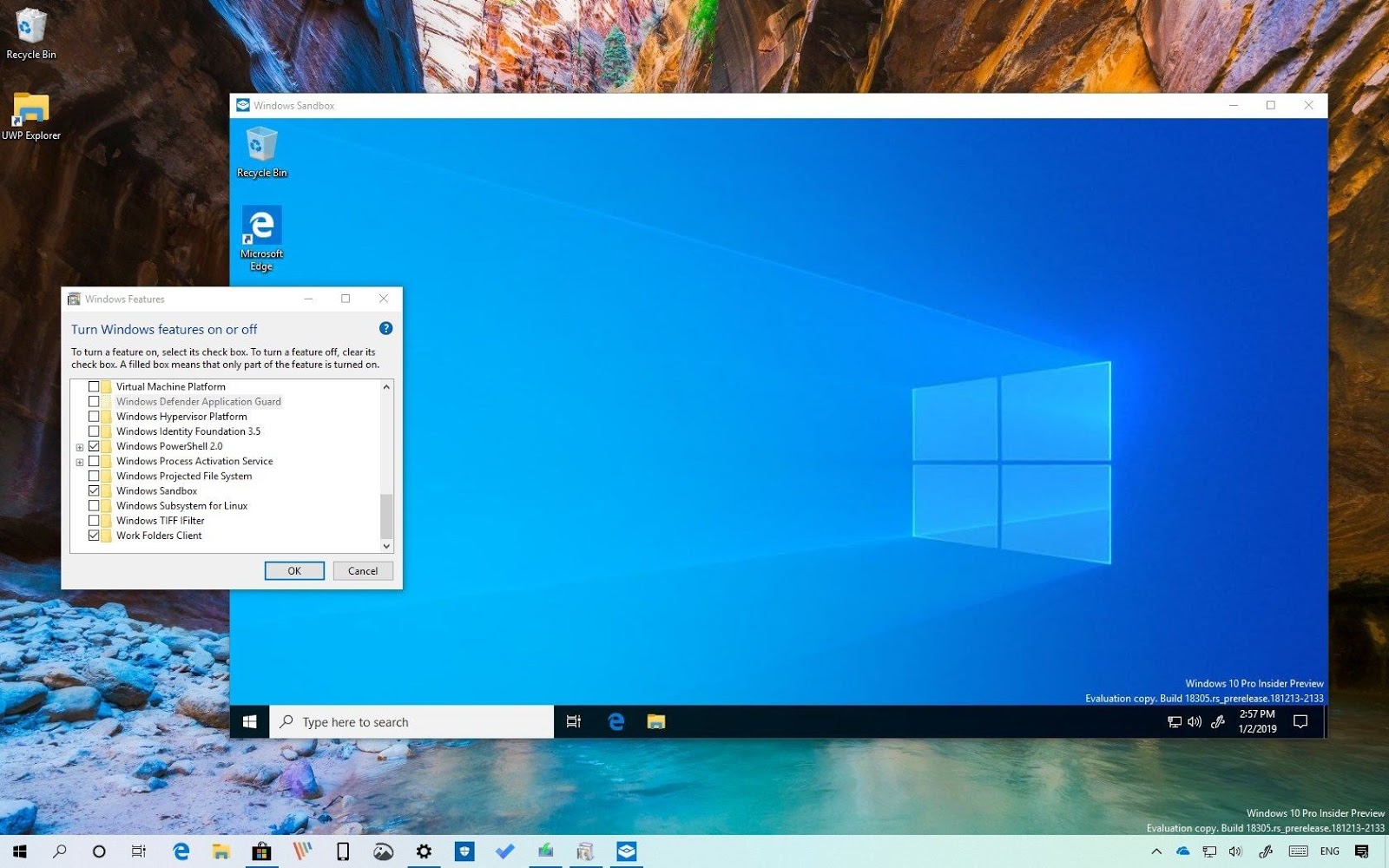 Como activar o modo Sandbox no Windows 10 Aberto até de Madrugada