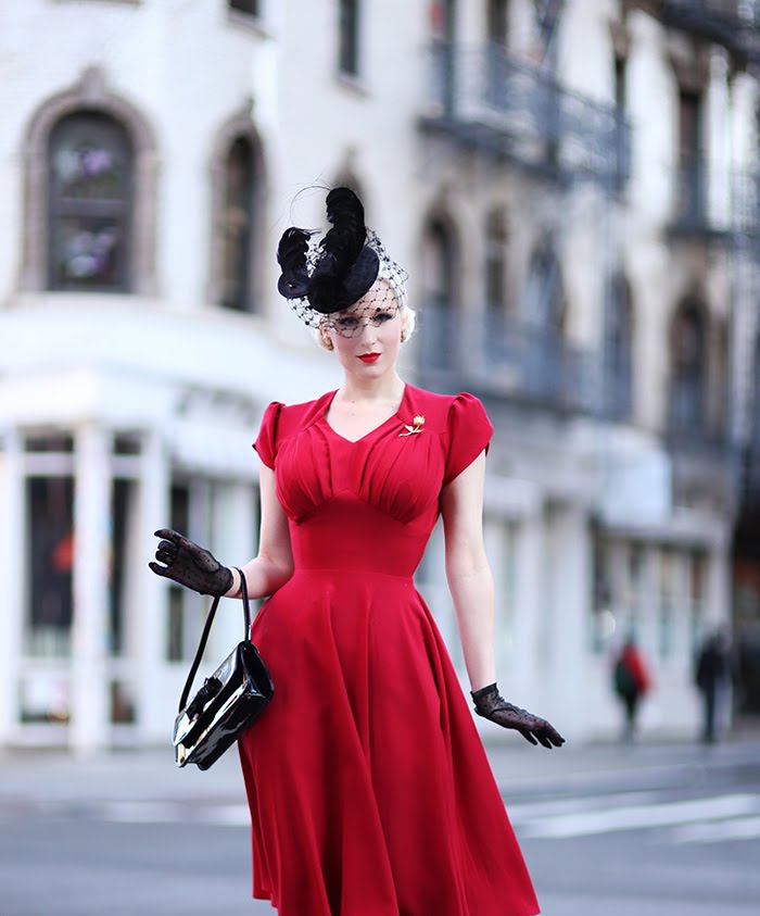 Rachel Ann Jensen ♥: 40's Little Italy || Red & Black in Miss Retro Chic