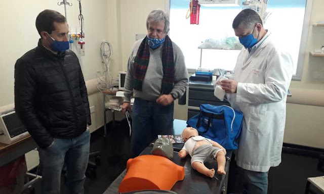 Elementos capacitación RCP Entregadas al hospital de Balcarce