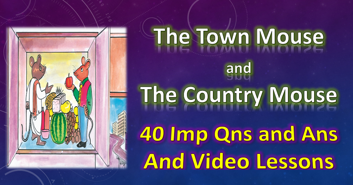 The Town Mouse and the Country Mouse Glossary and Important