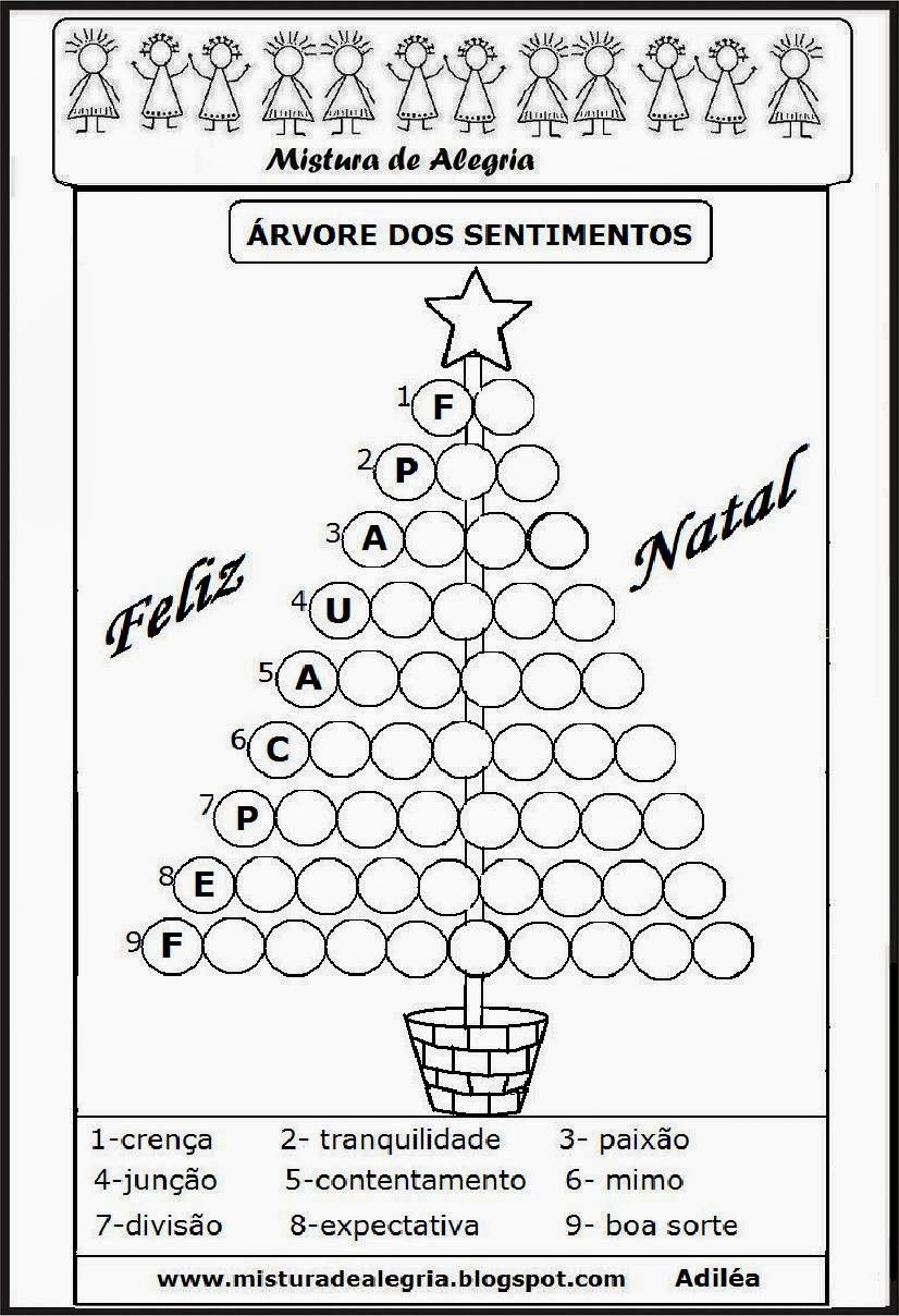 Arvore De Natal Com Palavras Para Imprimir - FDPLEARN