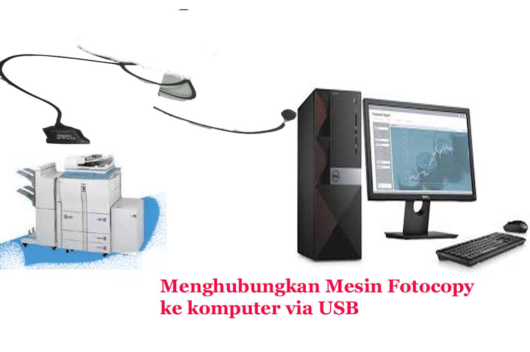 Menghubungkan mesin Fotocopy ke komputer lewat kabel USB - Maraska Menghubungkan mesin Fotocopy ke komputer lewat kabel USB - Maraska