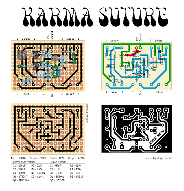 Perf and PCB Effects Layouts: Catalinbread Karma Suture