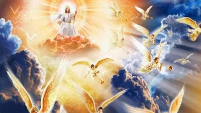 imagem de Jesus e seus anjos