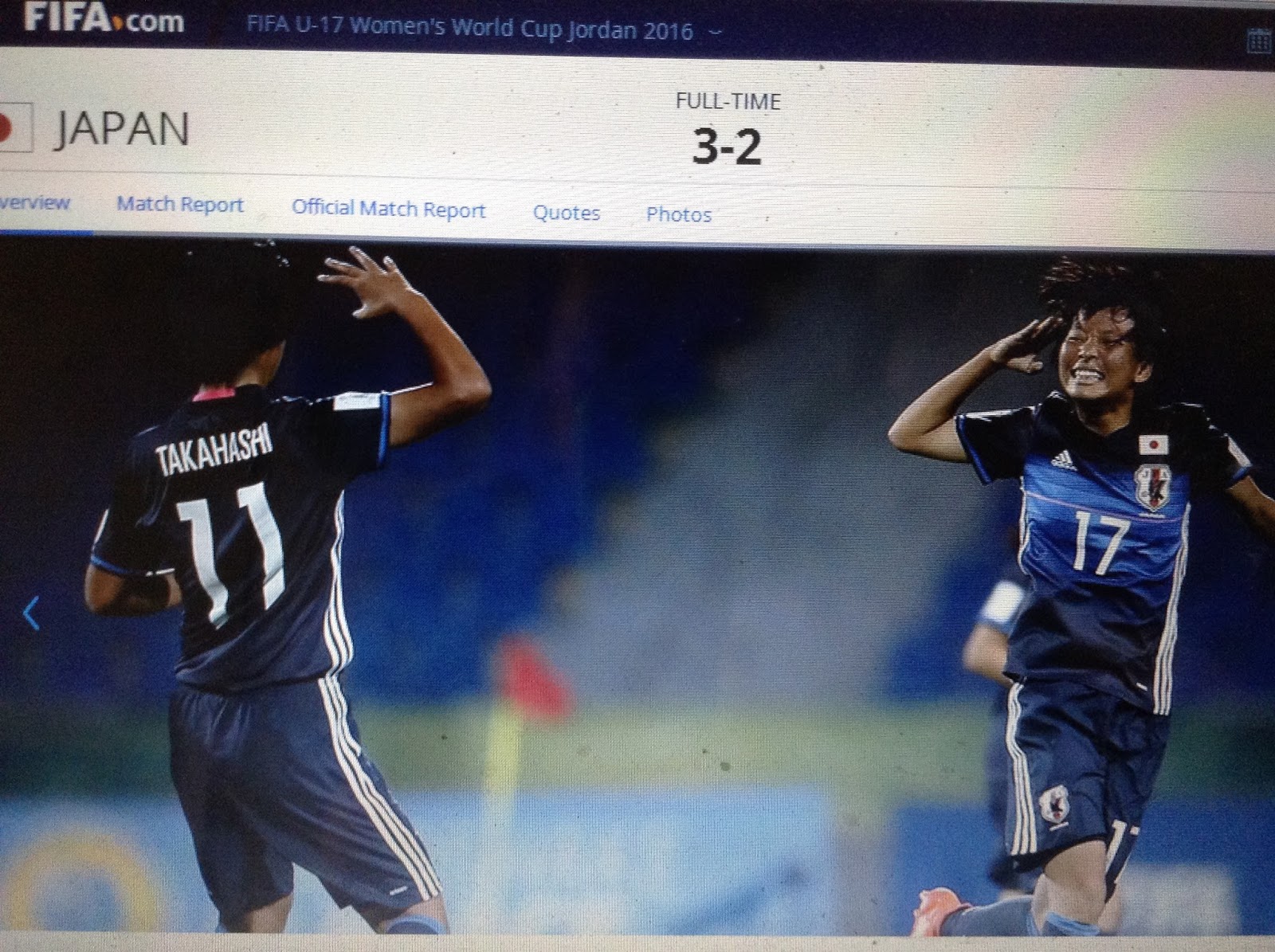 Dreammap U17女子サッカーワールドカップ 決勝進出 おめでとう