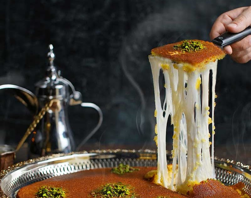 Kunafa Nabulsia with Cheese Kunafa Sweets in Dubai Al Sultan Sweets